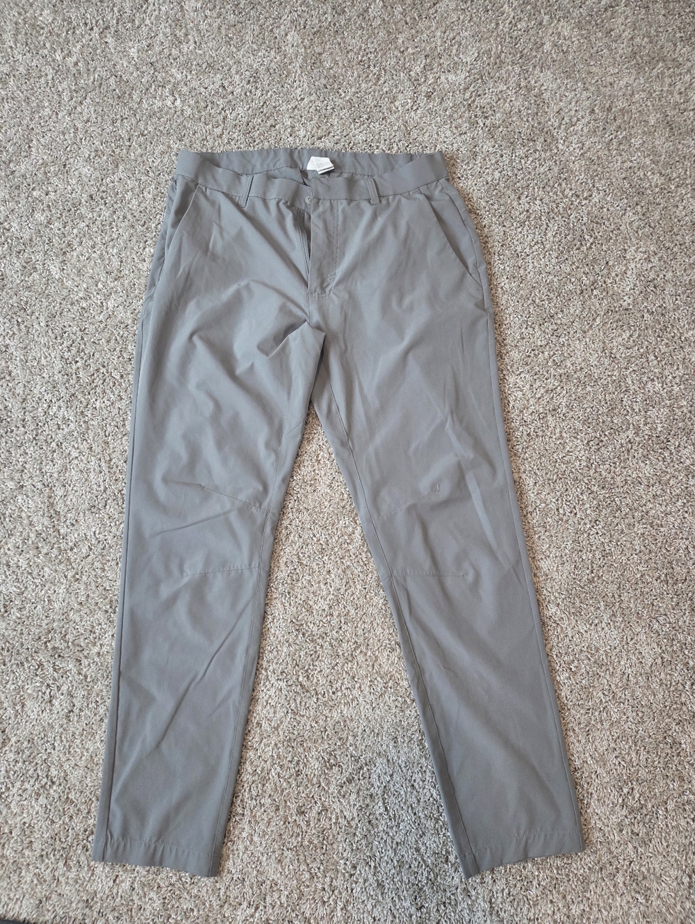 Fabletics Men's Gray Straight Stretch Chinos